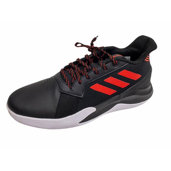 Adidas Mens Black Red Run the Game Basketball Shoes Active Red 8 - Picture 5 of 10